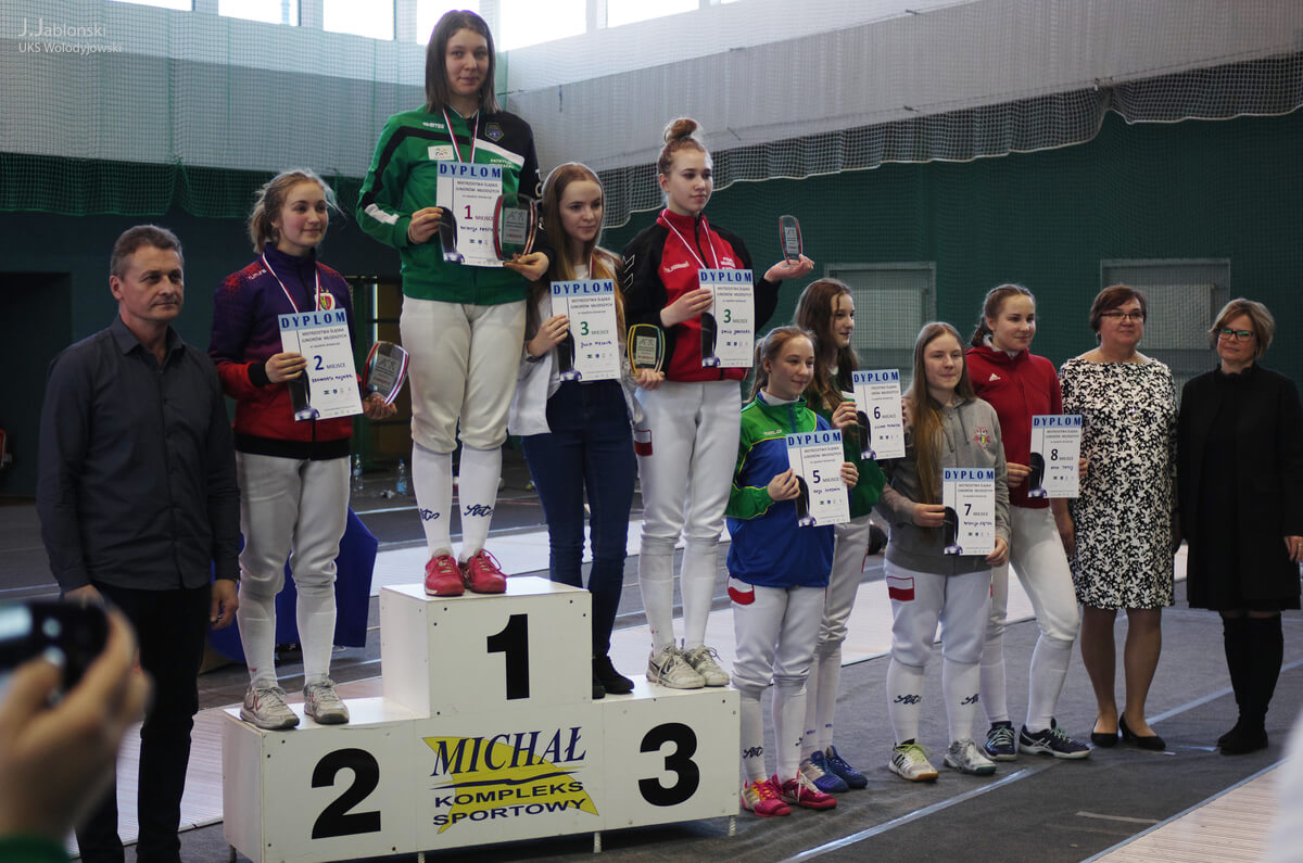 Szpada kobiet podium