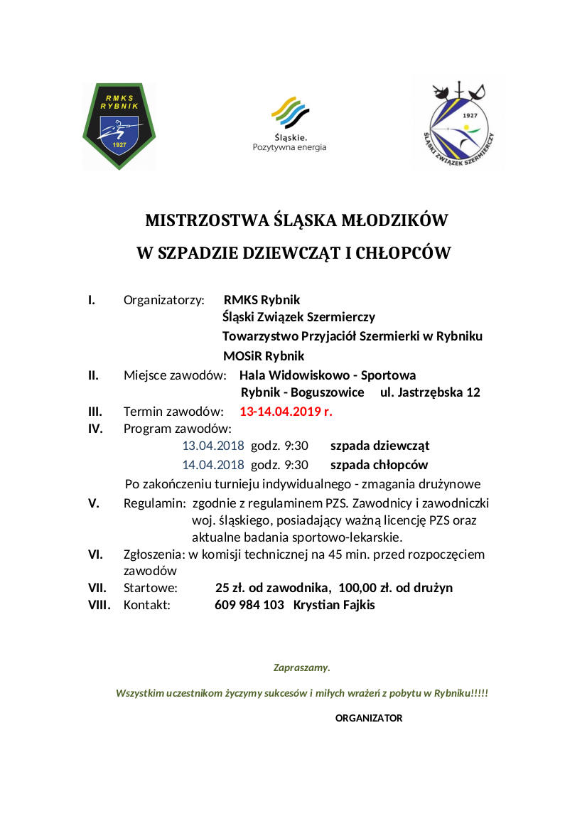 Kom MSL mlodzik sp Rybnik 2019